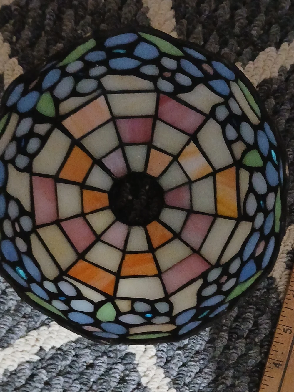 Stained Glass - Accent Lamp - Multicolor- Candle
